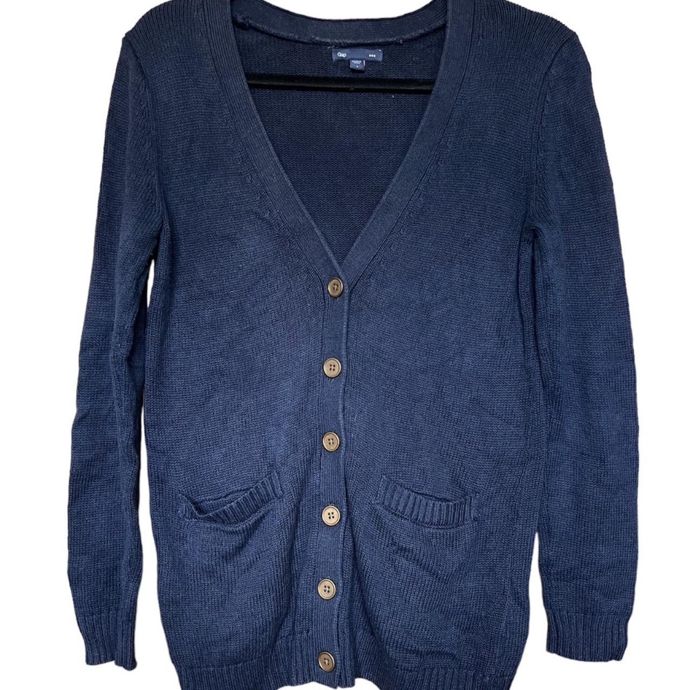 Gap navy v-neck cardigan